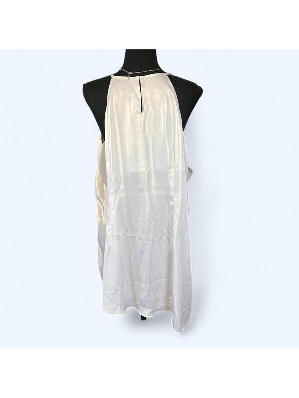 Worthington Woman Satin Coquette Fairycore Babydoll Slip Top Size 1X 🤍 - Picture 4 of 7